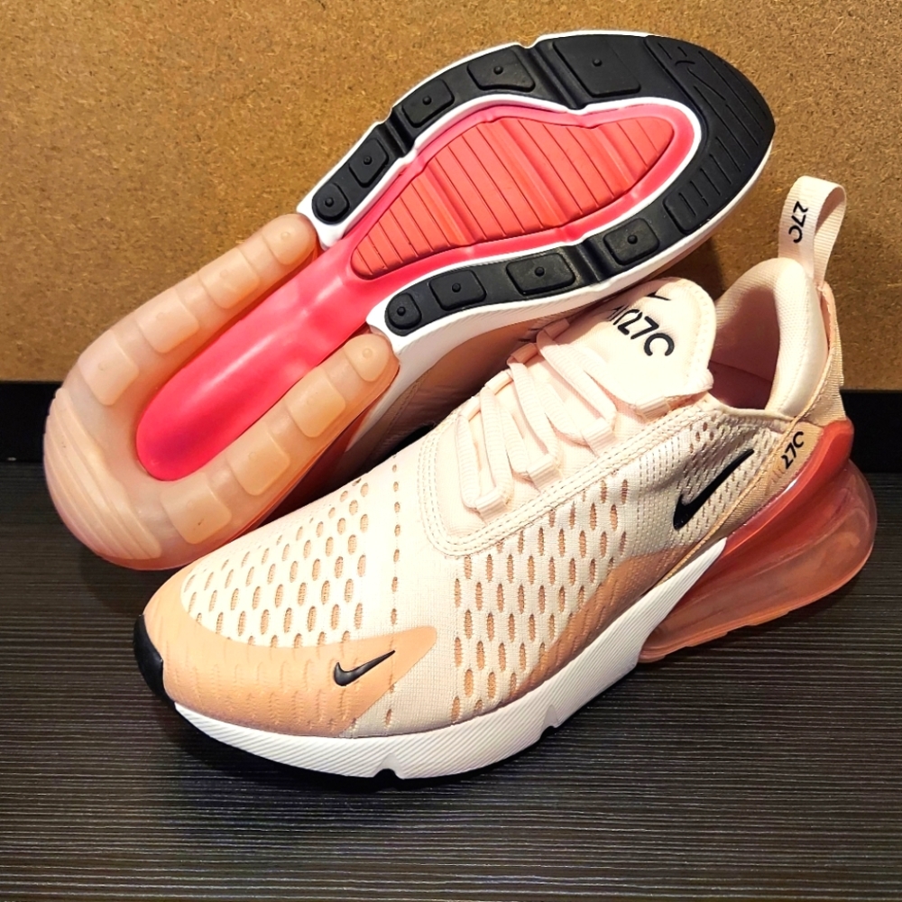 Nike Air Max 270 Running Shoes Light Pink AH6789 604 in Women's Size 7